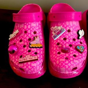 Barbie crocs/ limited edition mega Barbie crocs